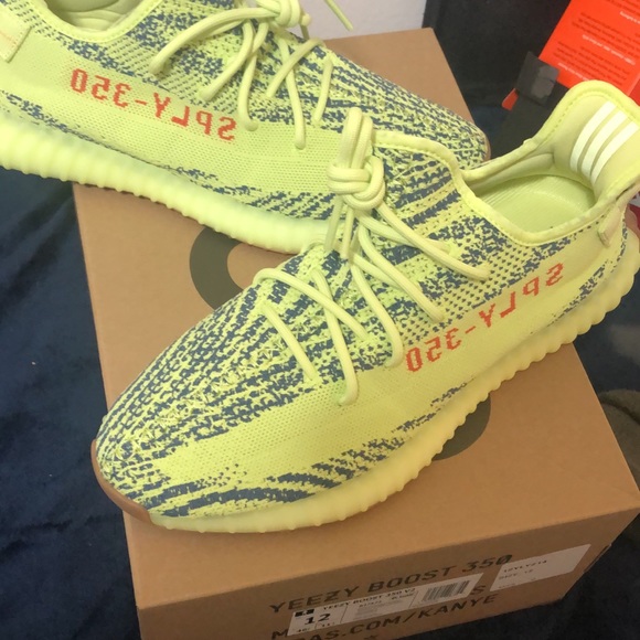 frozen yellow yeezy box